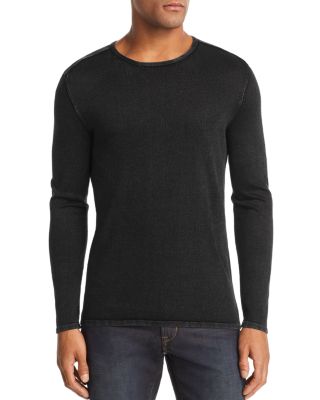 John Varvatos - Acid-Wash Crewneck Sweater