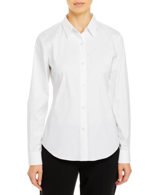 Theory - Tenia Luxe Stretch Cotton Top