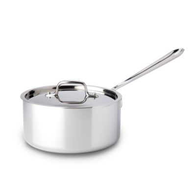 All-Clad - Stainless Steel 3-Quart Saucepan with Lid