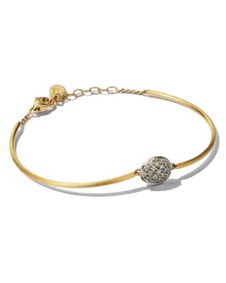 Marco Bicego - 18K Two Tone Gold Siviglia Pav&eacute; Diamond Bangle Bracelet - 150th Anniversary Exclusive