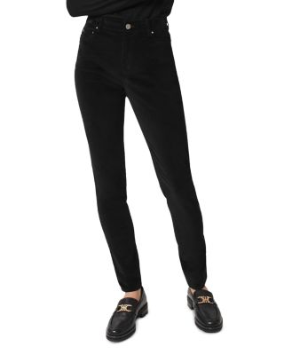 HOBBS LONDON - Cotton Blend Velvet Mid Rise Straight Leg Gia Jeans