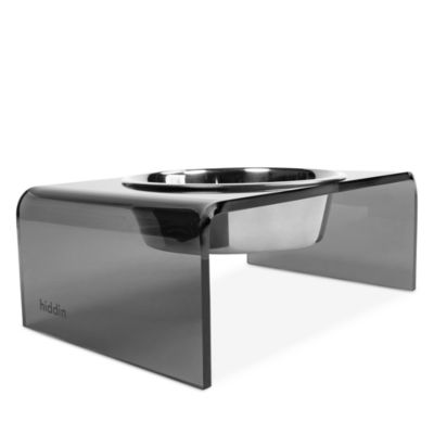 Hiddin - Smoke Gray Single Bowl Dog Feeder