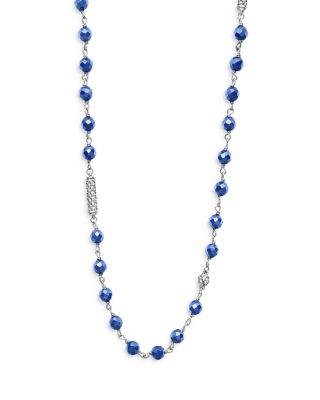 LAGOS - Sterling Silver Caviar Bead Station Necklace, 34"