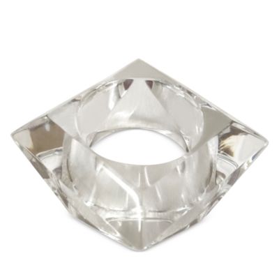 Aman Imports - Acrylic Facet Napkin Ring - 100% Exclusive