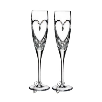 Waterford - Love True Love Champagne Flutes, Set of 2
