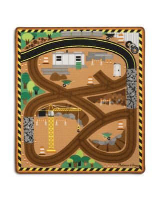 Melissa & Doug - Construction Truck Rug - Ages 3+