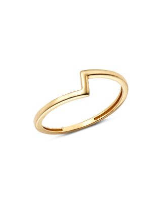 Moon & Meadow - Asymmetric Band Ring in 14K Yellow Gold - 100% Exclusive