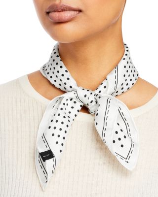 Fraas - Classic Dottie Square Silk Scarf