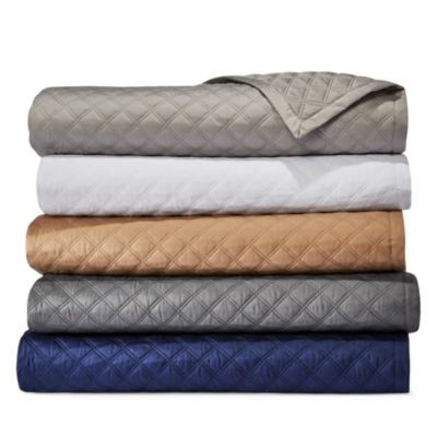 Hudson Park Collection - Double Diamond Coverlet, Twin - 100% Exclusive