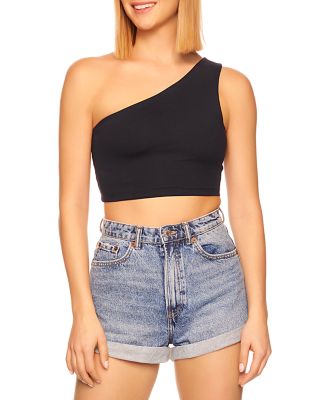 Susana Monaco - One Shoulder Crop Top