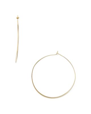 AQUA - Sterling Silver Large Hoop Earrings - 100% Exclusive