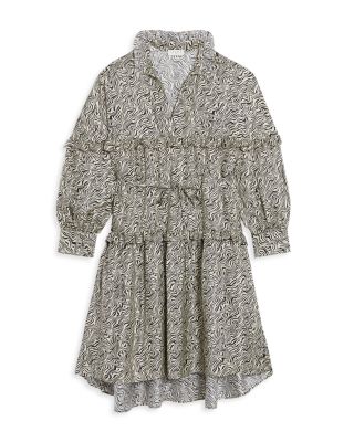 Sandro - Salome Silk Ruffled Dress