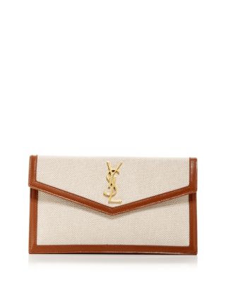 Saint Laurent - Uptown Canvas Clutch