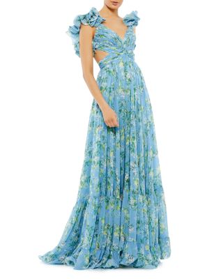 Mac Duggal - Ruffled Floral Gown