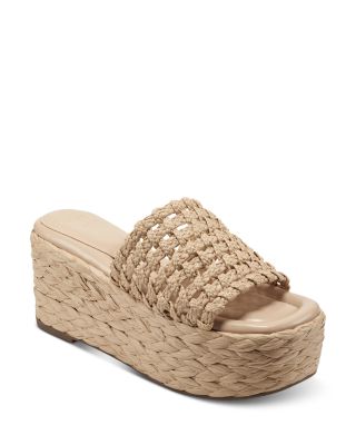 Marc Fisher LTD. - Women's Priya Slip On Espadrille Platform Wedge Sandals