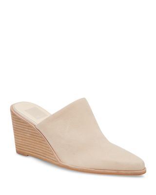 Dolce Vita - Women's Beema Slip On Pointed Toe Wedge Mules