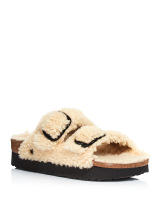 Birkenstock - Women's Papillio Arizona Shearling Slide Sandals