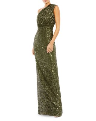 Mac Duggal - Asymmetric Sequin Gown