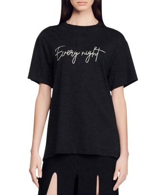 Sandro - Every Night Cutout Back Tee