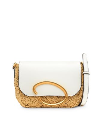 Oscar de la Renta - Oath Raffia Nappa Shoulder Bag