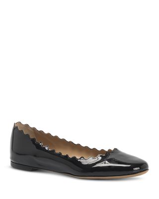 Chloé - Women's Lauren Slip On Scalloped Ballet Flats